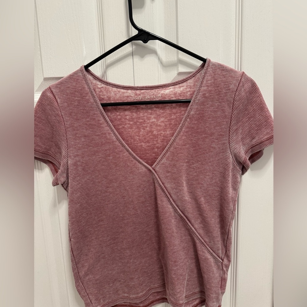 American Eagle Short Sleeve Waffle Tee